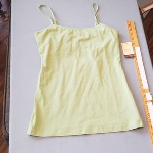 green cami tank top small